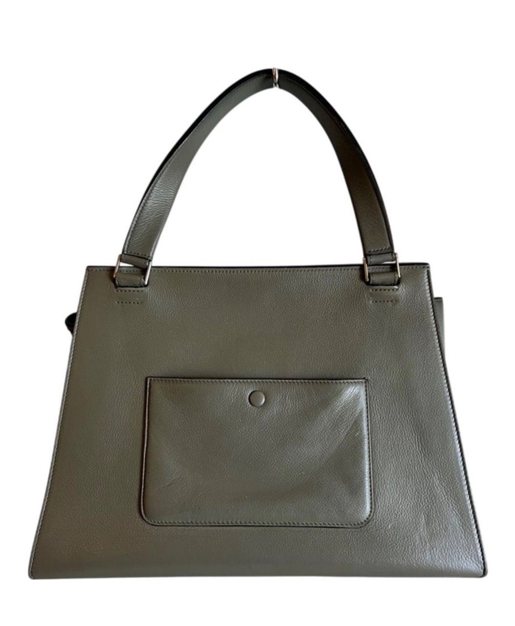 Bolsa Edge couro verde oliva — foto 3