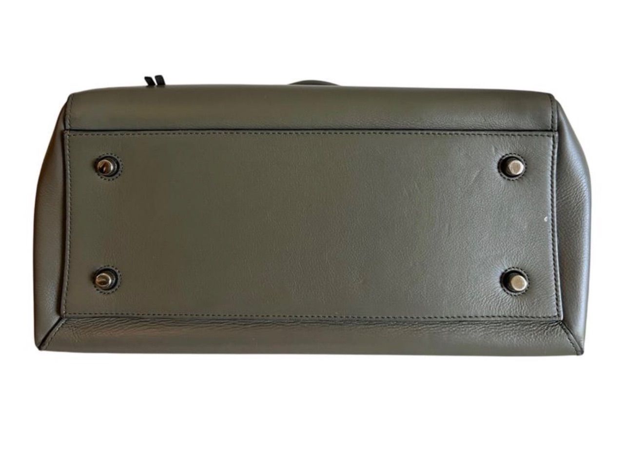 Bolsa Edge couro verde oliva — foto 6