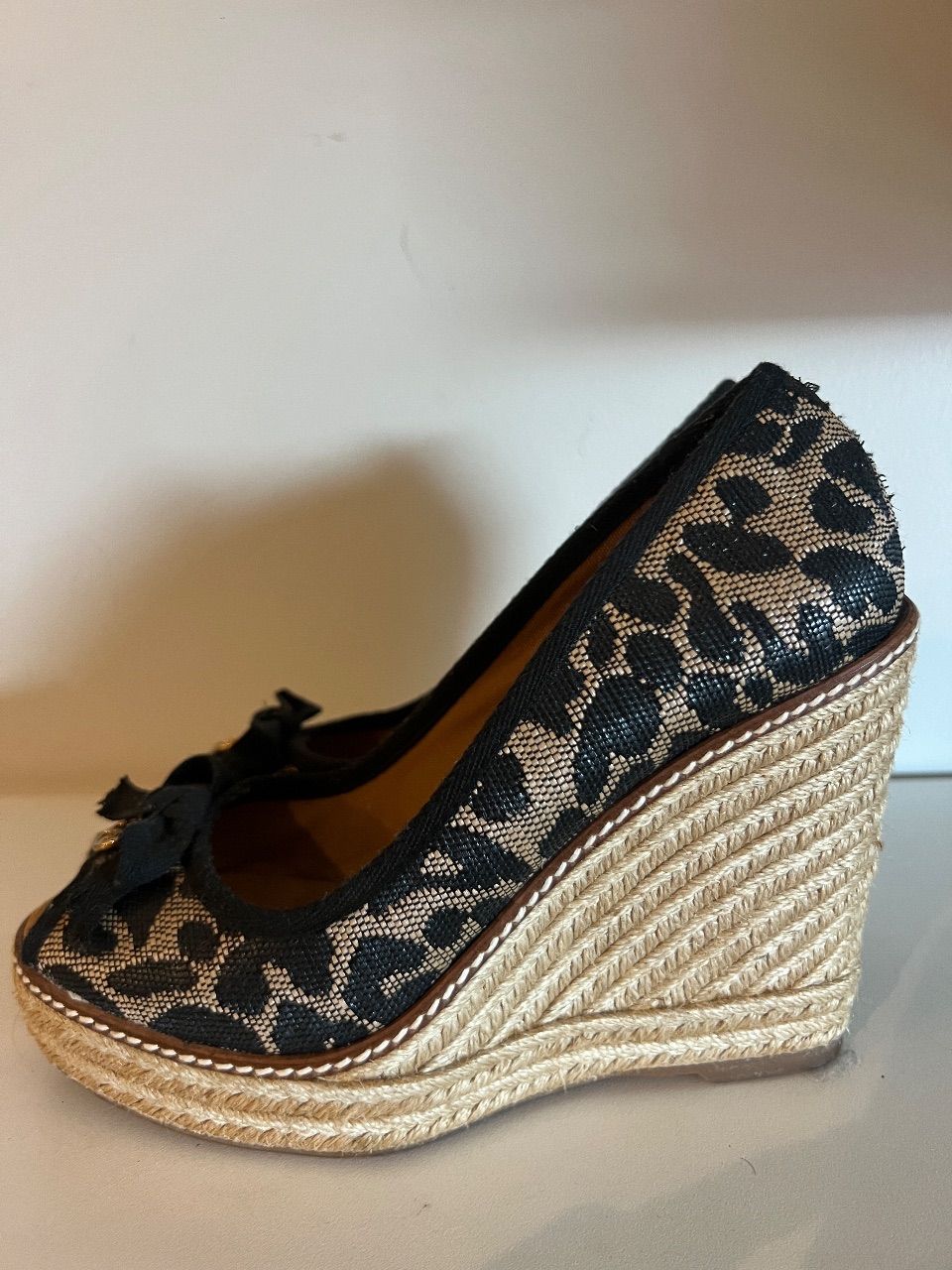 Sandália anabela animal print 37BR — foto 3