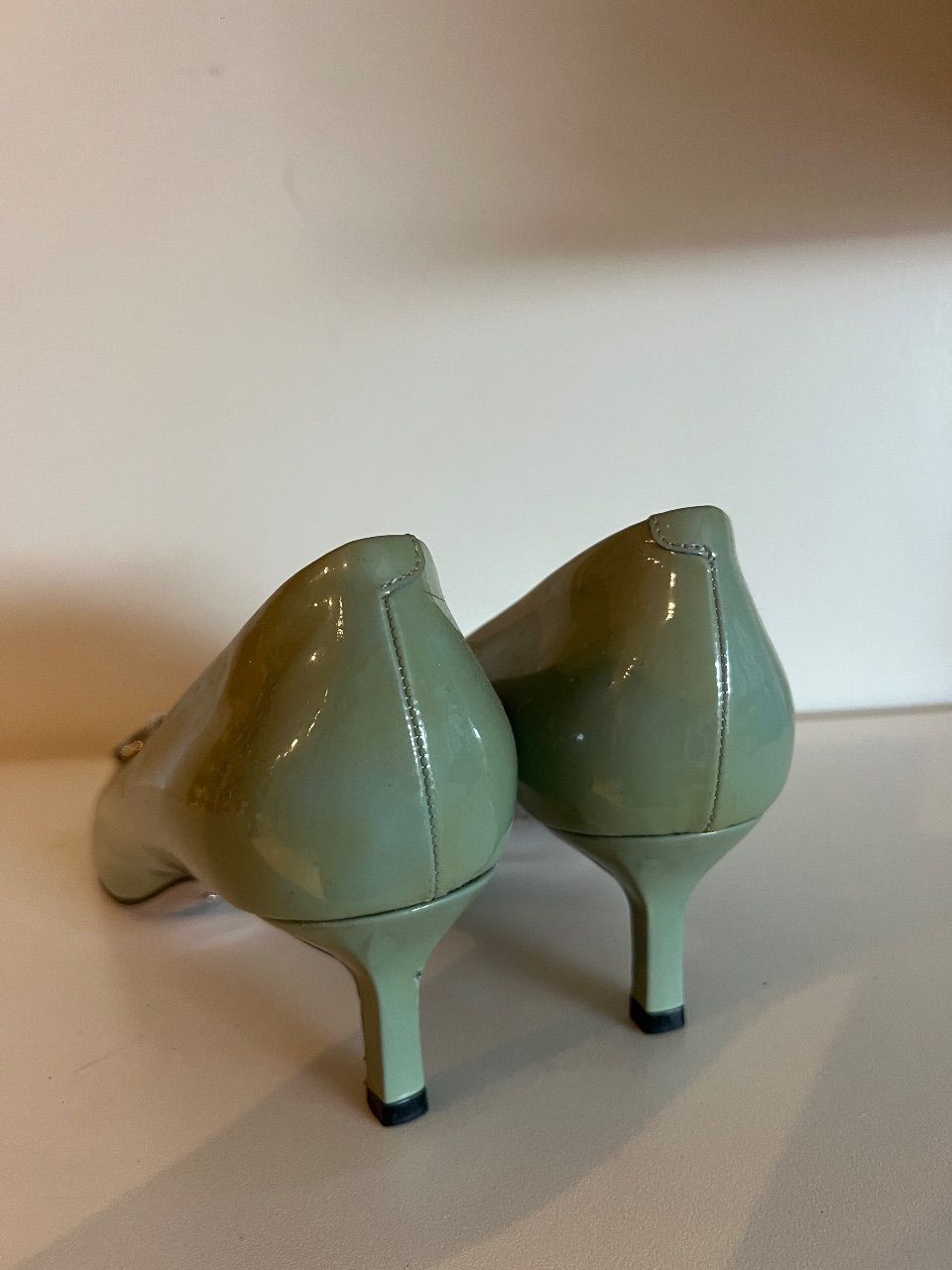 Peep toe Horsebit verniz azul 36BR — foto 4