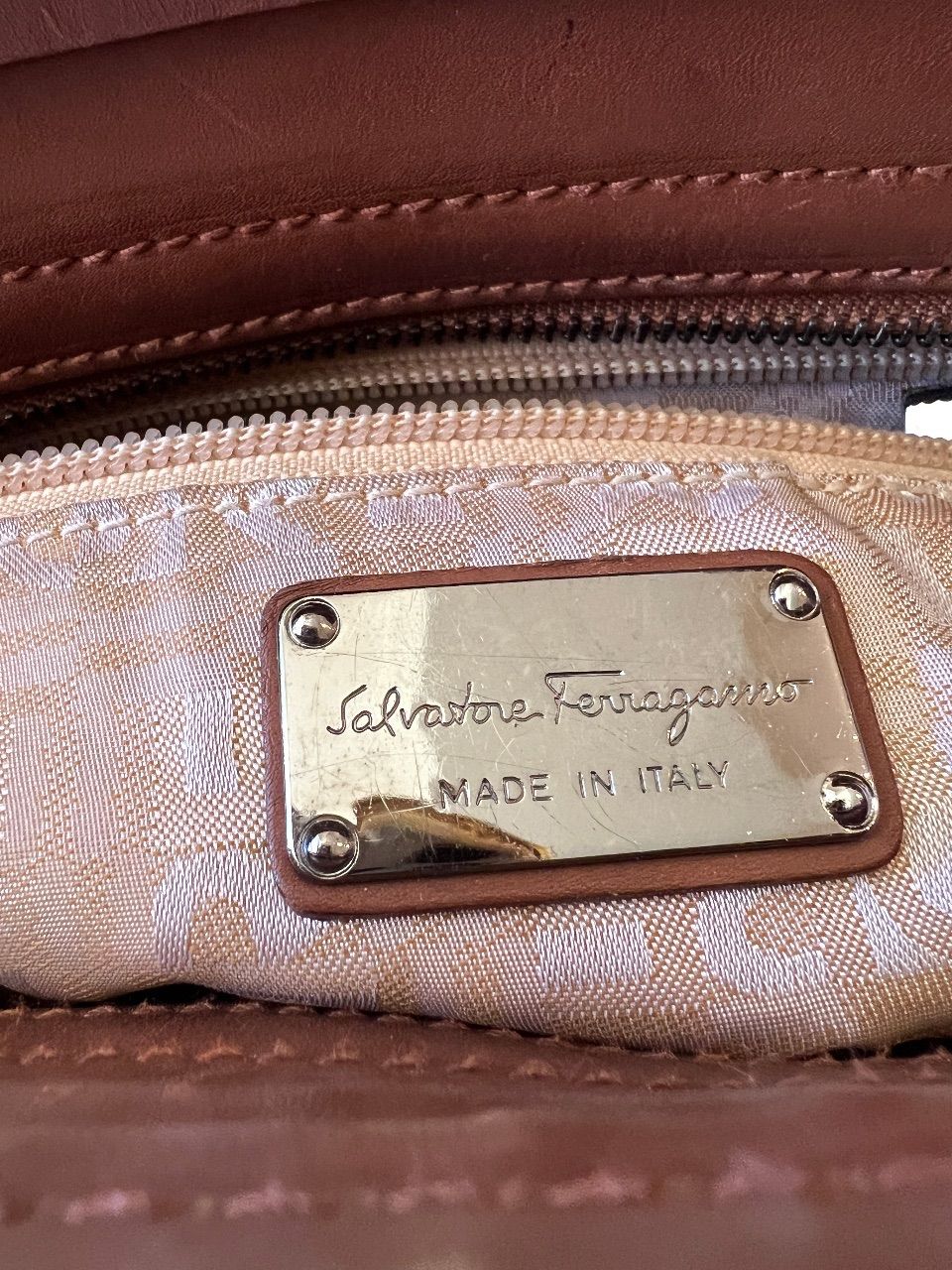 Bolsa satchel couro marrom — foto 10