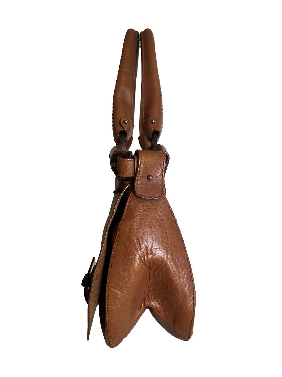 Bolsa satchel couro marrom — foto 3