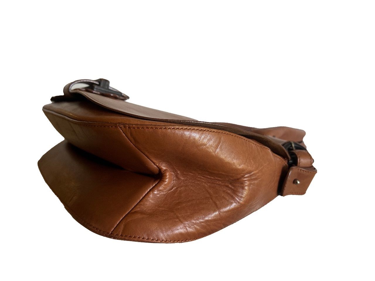 Bolsa satchel couro marrom — foto 6