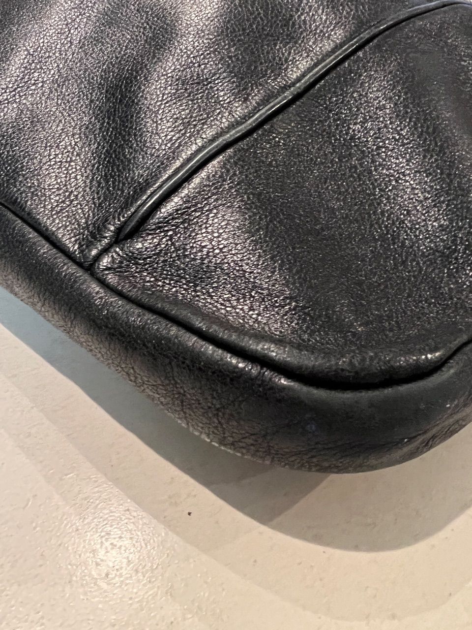 Bolsa tote de couro preto — foto 3