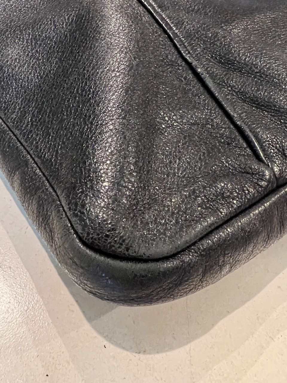 Bolsa tote de couro preto — foto 4