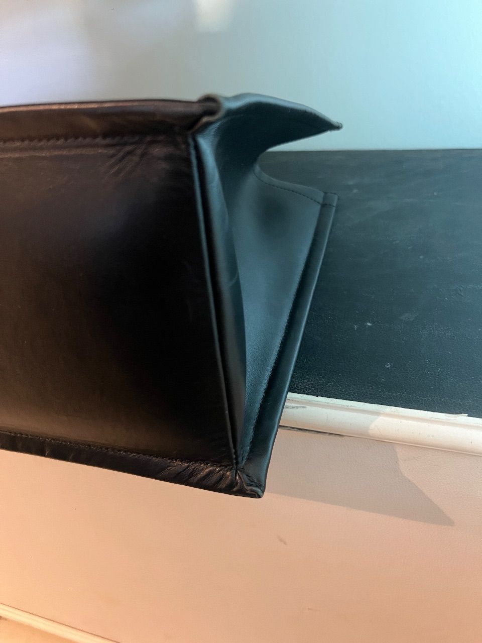 Bolsa tote couro preto — foto 4