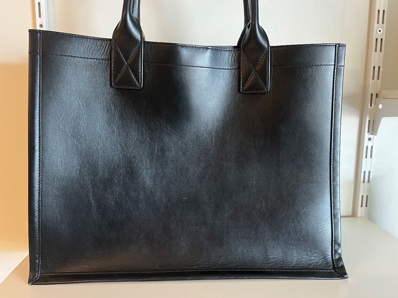 Bolsa tote couro preto — foto 7