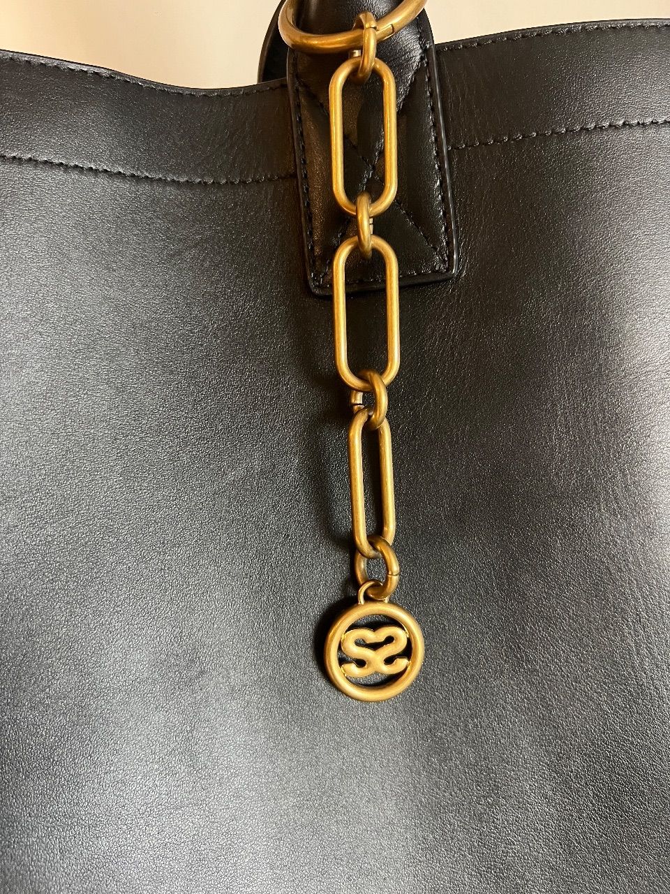 Bolsa tote couro preto — foto 9