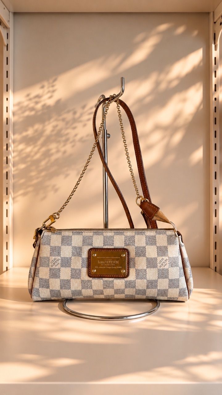 Bolsa Eva clutch Damier Azur — foto 1