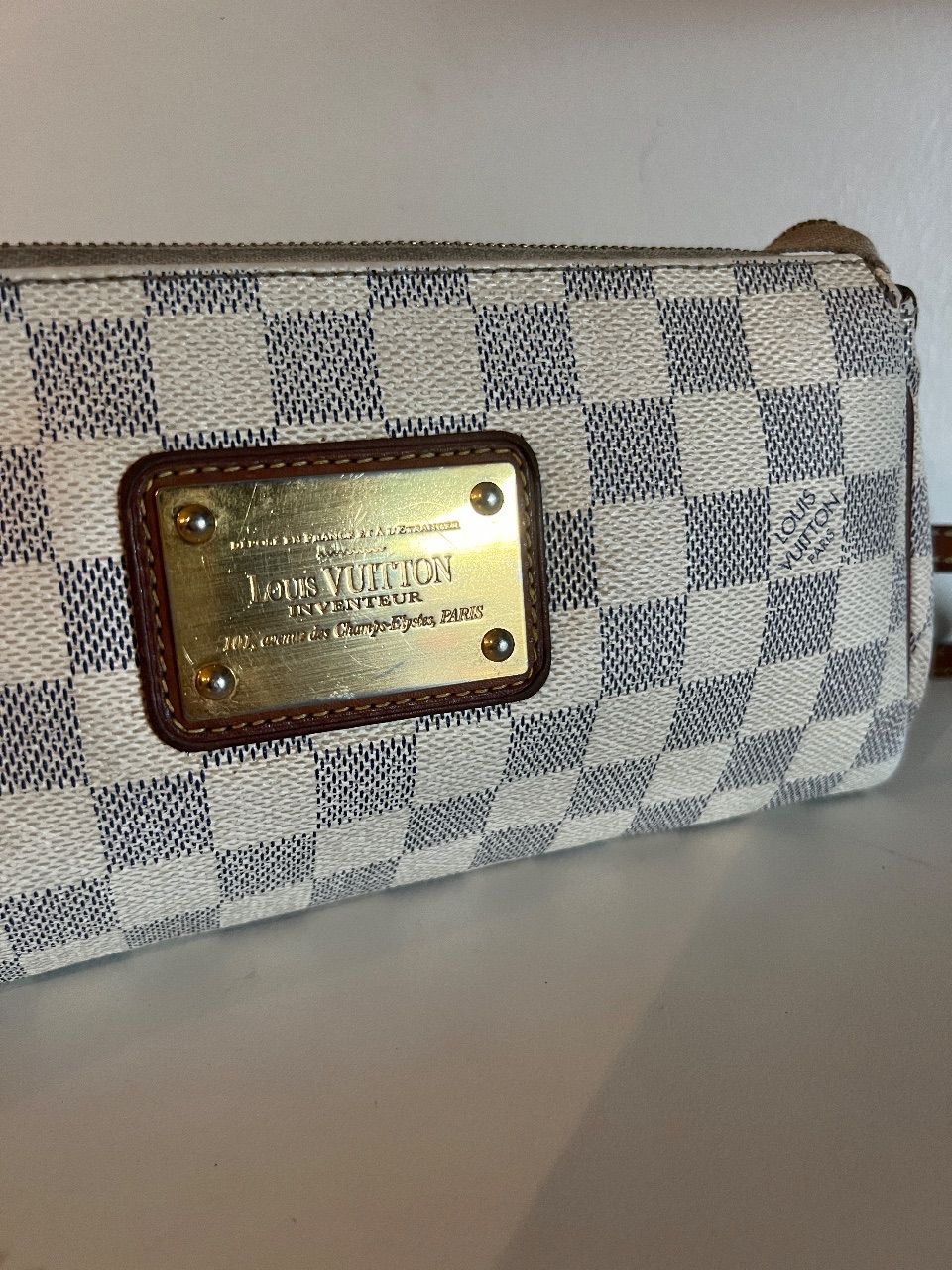 Bolsa Eva clutch Damier Azur — foto 6