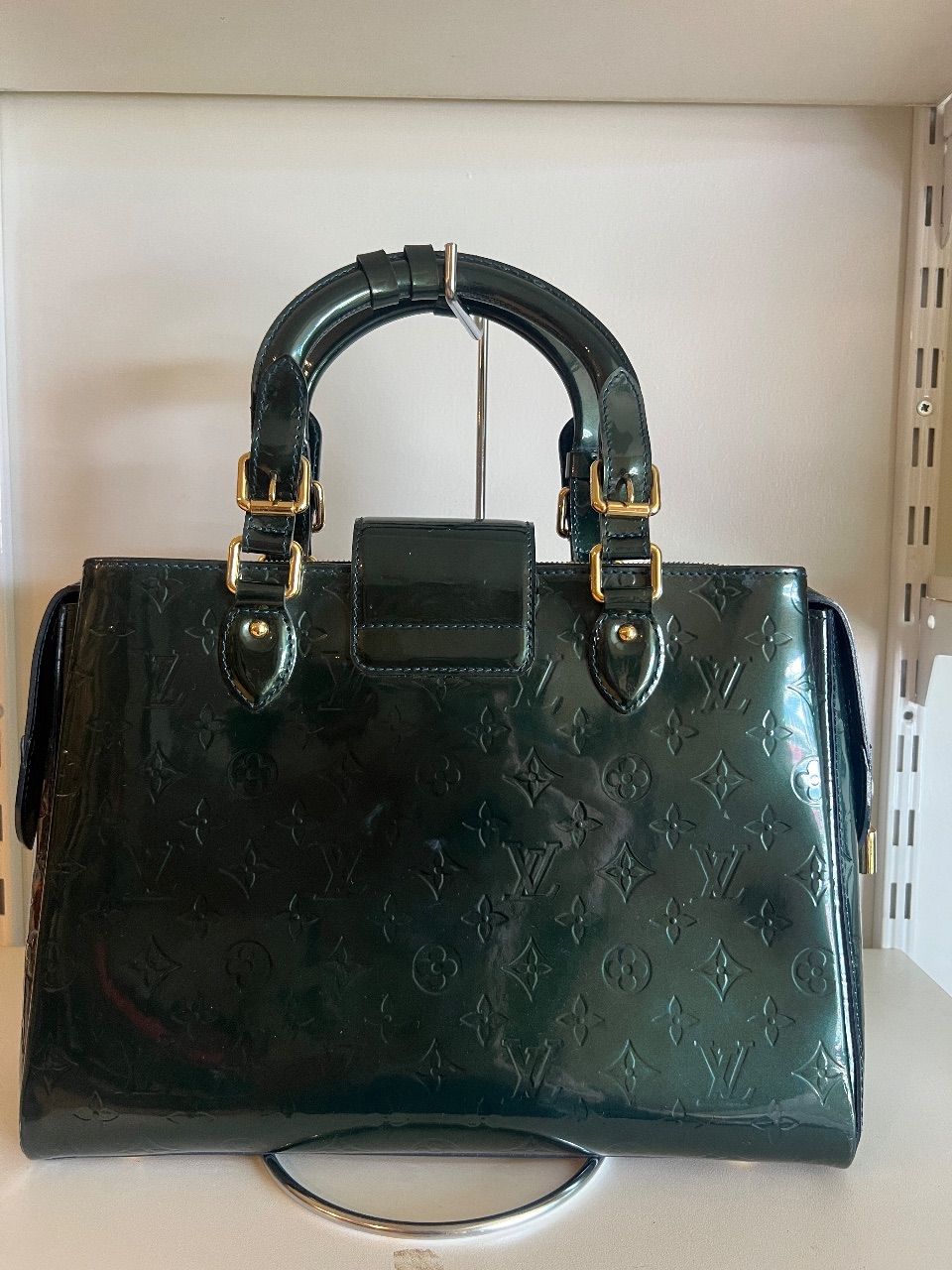 Bolsa tote verniz verde — foto 3