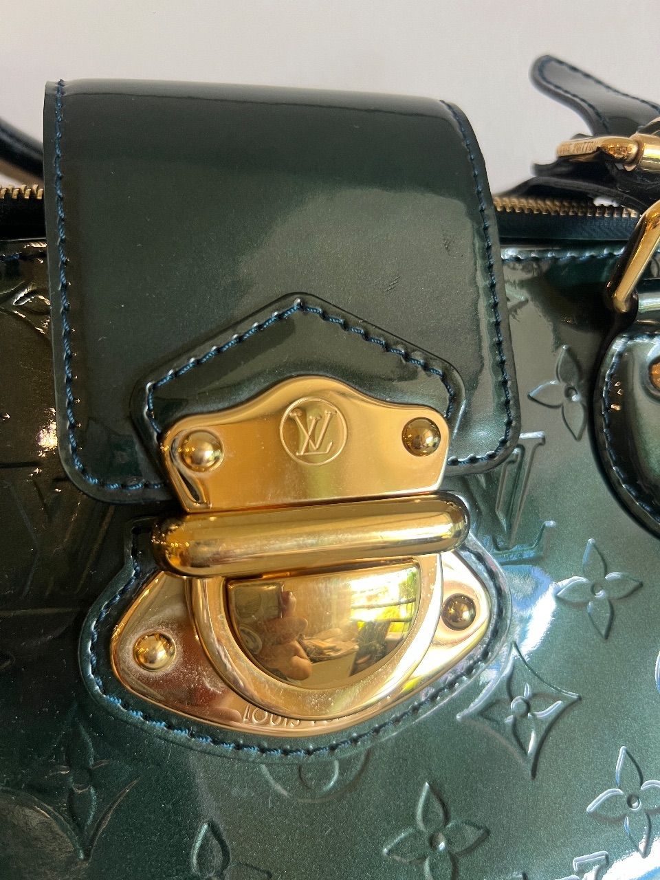 Bolsa tote verniz verde — foto 7