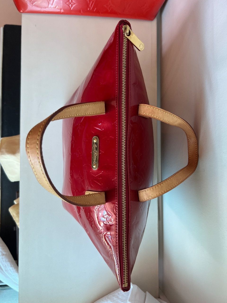 Bolsa Bellevue verniz vermelho — foto 7