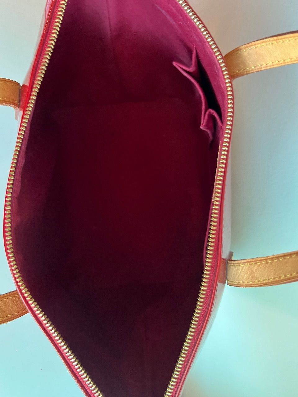 Bolsa Bellevue verniz vermelho — foto 8