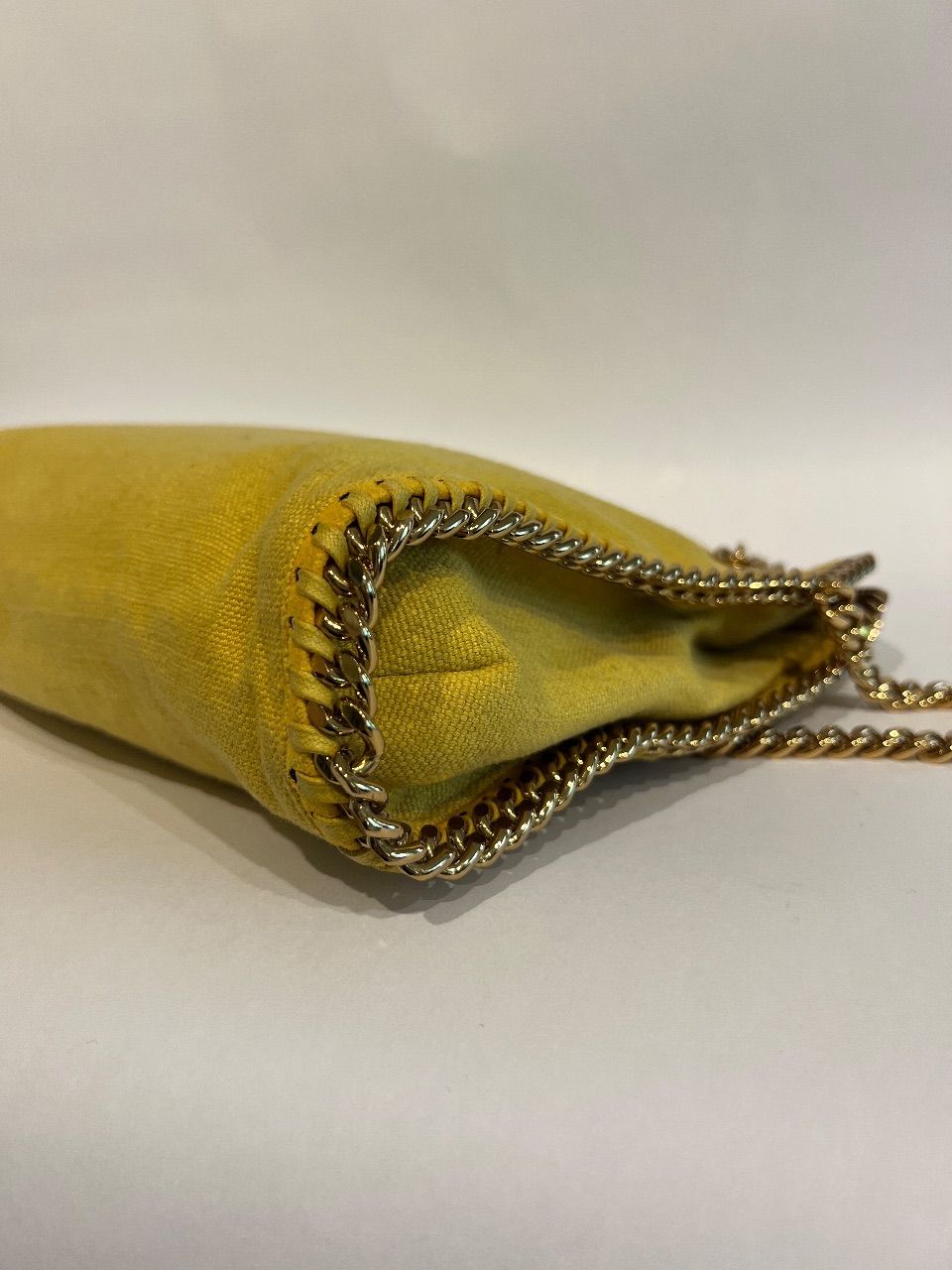 Bolsa Falabella tecido amarelo — foto 3