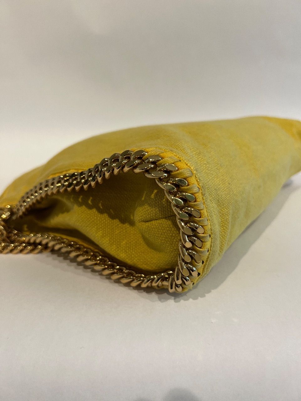 Bolsa Falabella tecido amarelo — foto 4