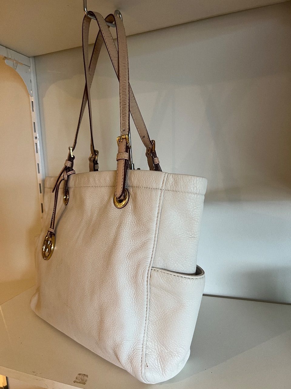 Bolsa Jet Set tote couro branco — foto 2