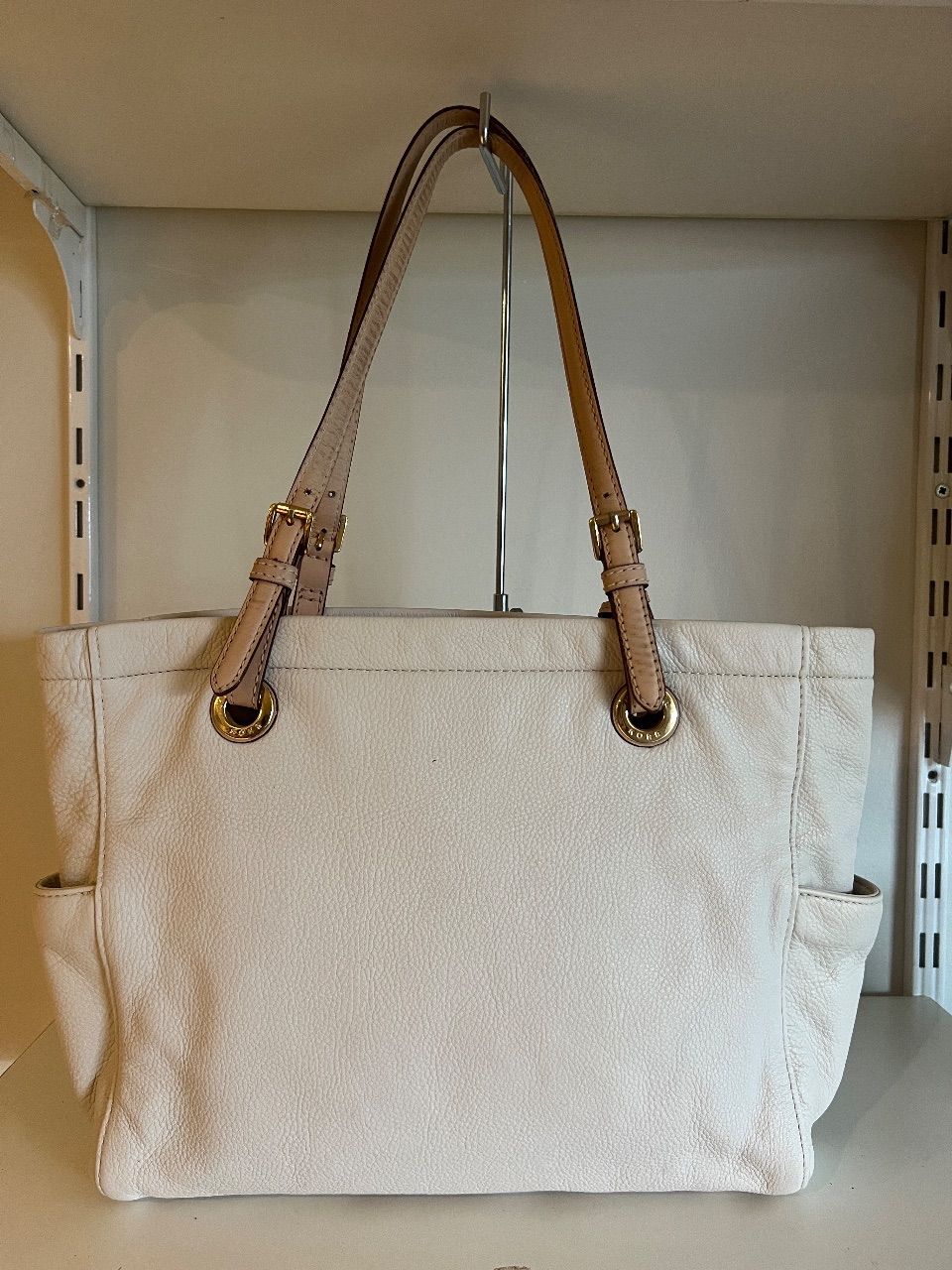 Bolsa Jet Set tote couro branco — foto 3