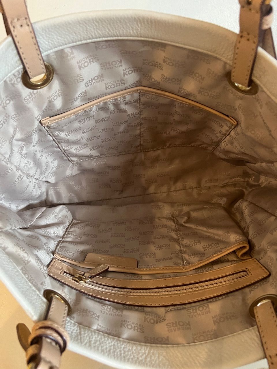 Bolsa Jet Set tote couro branco — foto 8