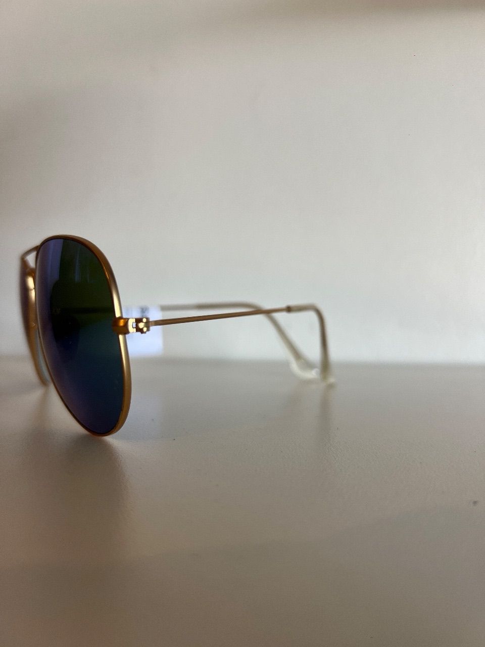 Óculos de sol aviador espelhado lente azul — foto 2