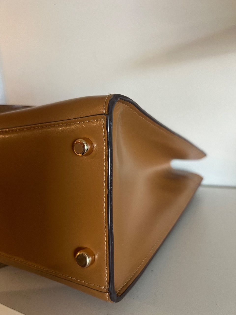 Bolsa tote Zip couro caramelo — foto 4