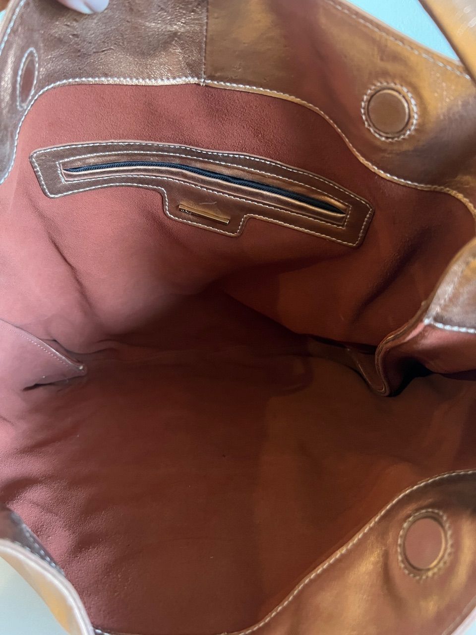 Bolsa metalizada cobre — foto 6