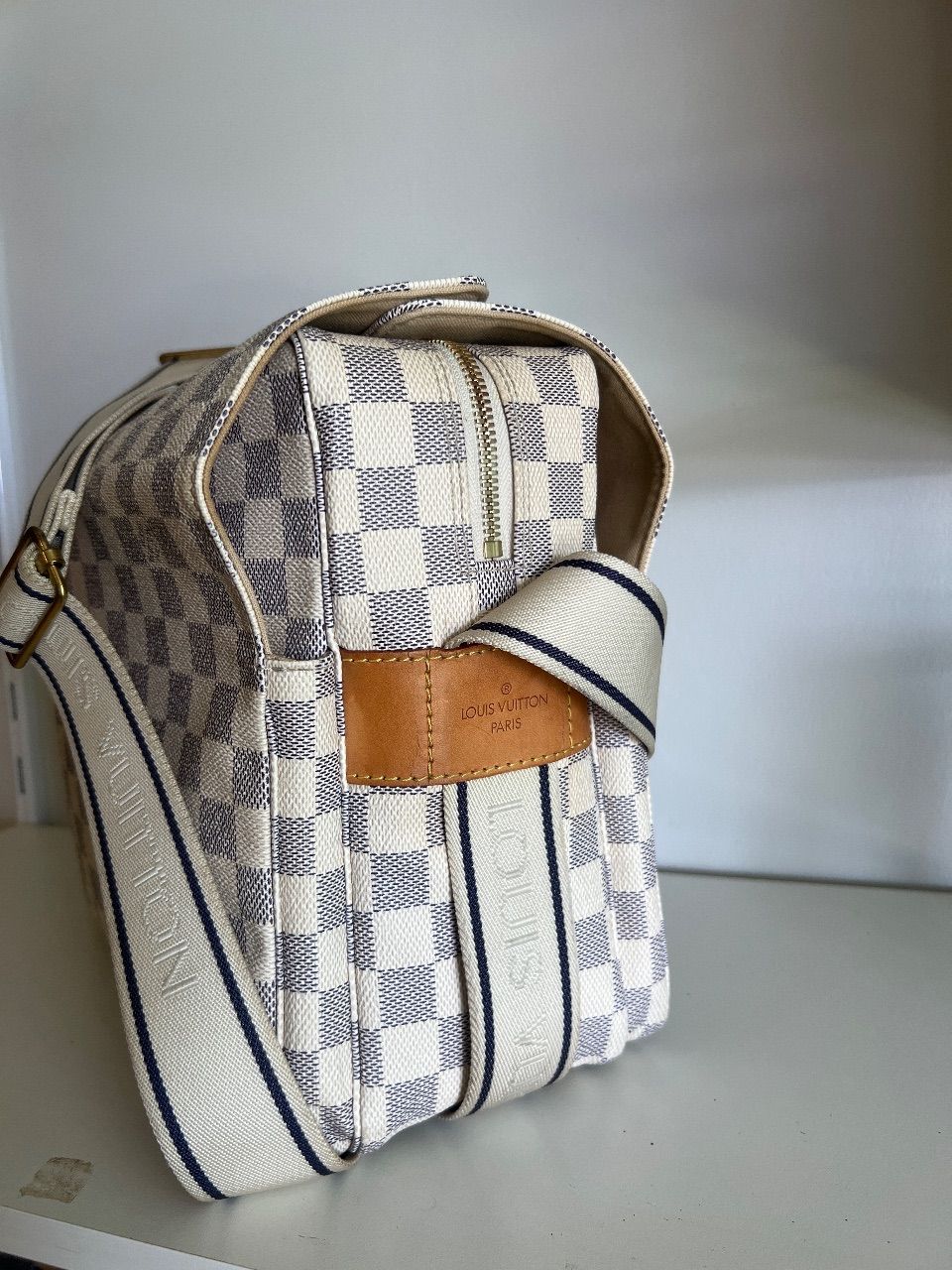 Bolsa messenger Naviglio Damier Azur — foto 2