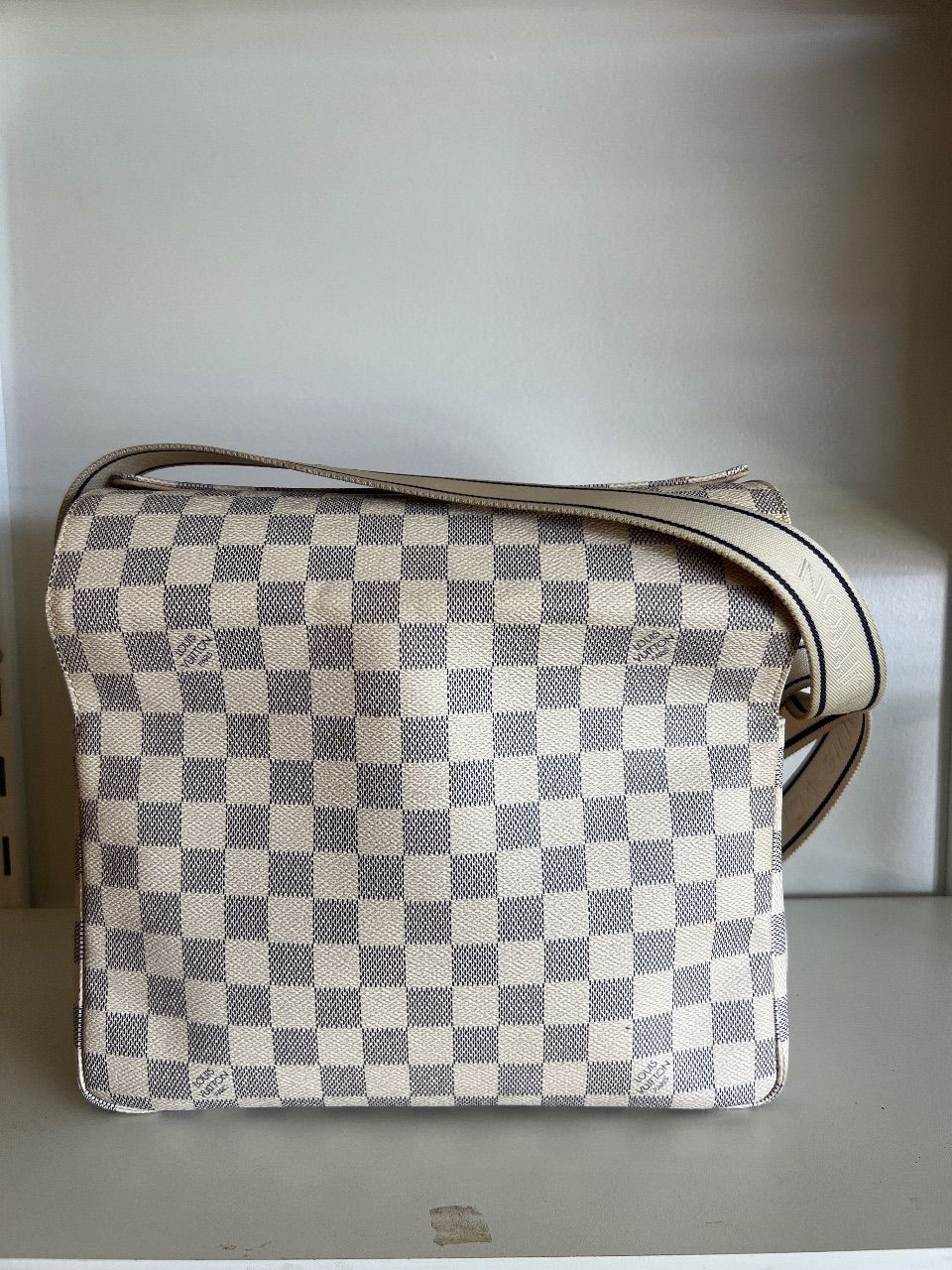 Bolsa messenger Naviglio Damier Azur — foto 5