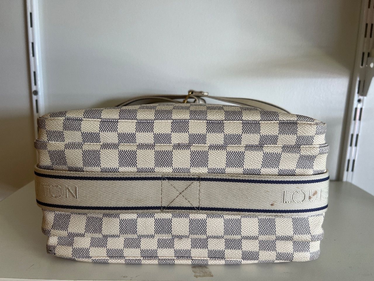 Bolsa messenger Naviglio Damier Azur — foto 8