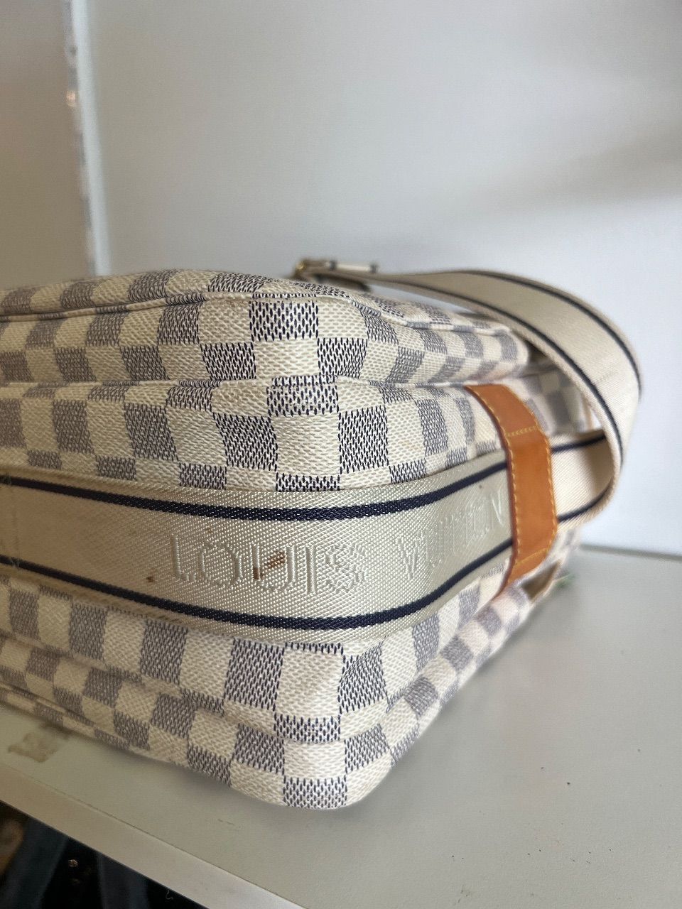Bolsa messenger Naviglio Damier Azur — foto 9