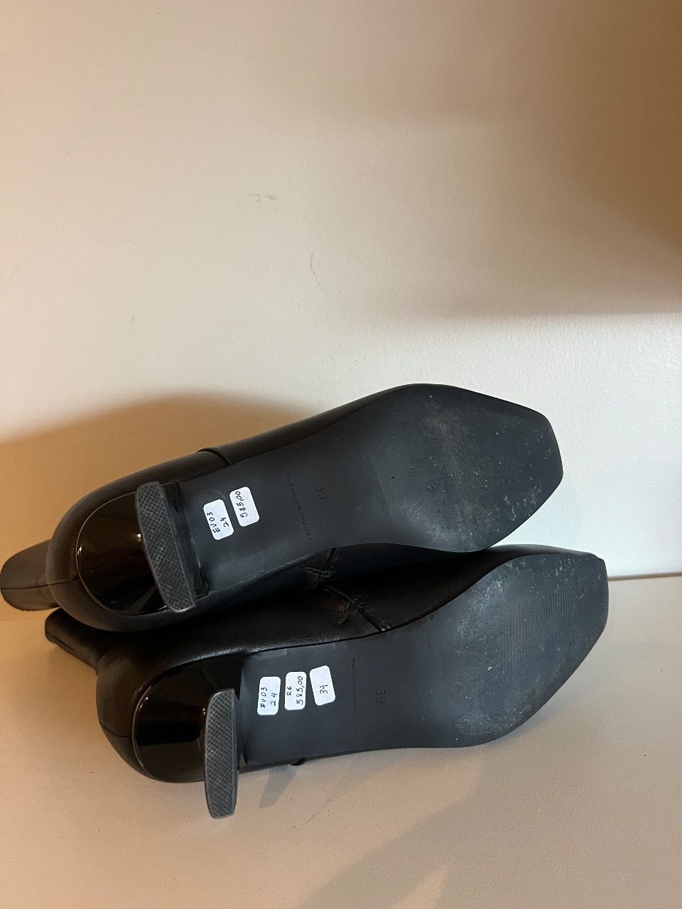 Bota de cano curto de couro preto 38 — foto 3