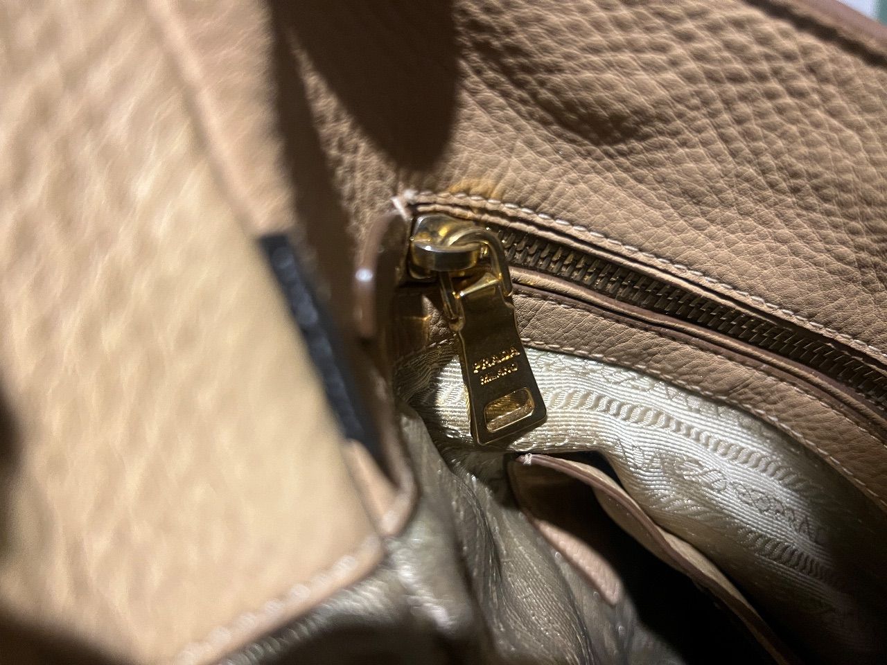 Bolsa tote Vitello Daino bege — foto 10