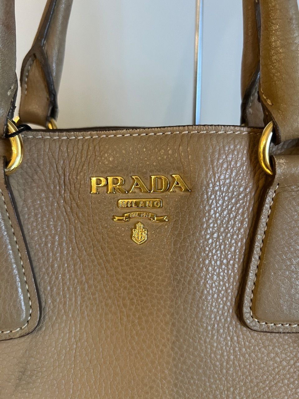 Bolsa tote Vitello Daino bege — foto 4