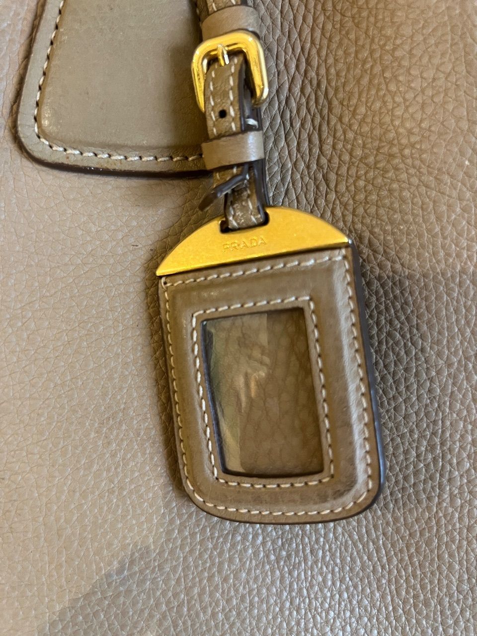 Bolsa tote Vitello Daino bege — foto 5