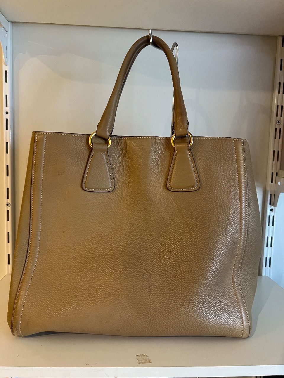 Bolsa tote Vitello Daino bege — foto 6