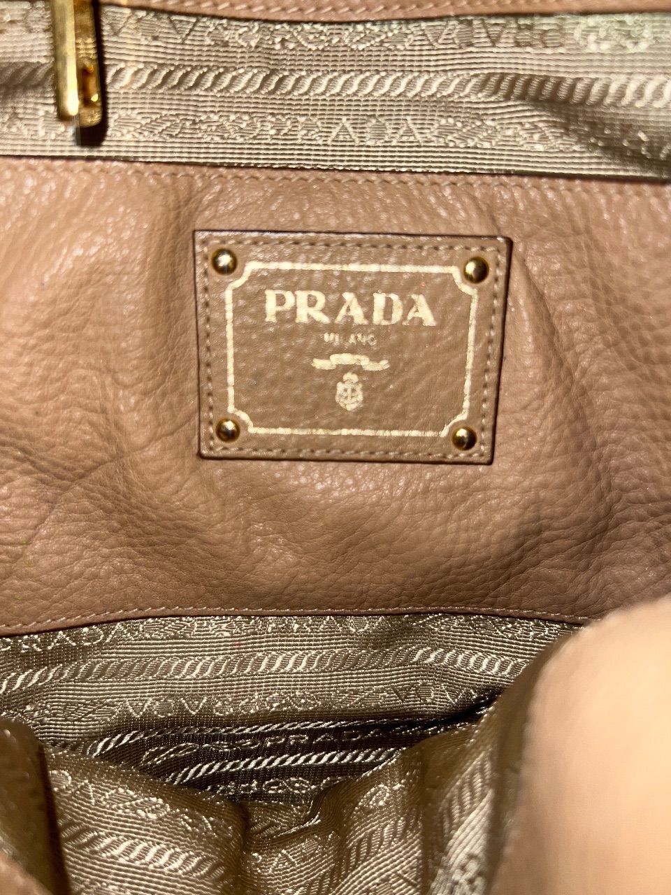 Bolsa tote Vitello Daino bege — foto 9